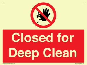Closed for Deep Clean